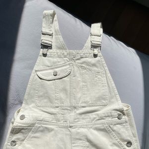 NWT - chic white full-length overalls!